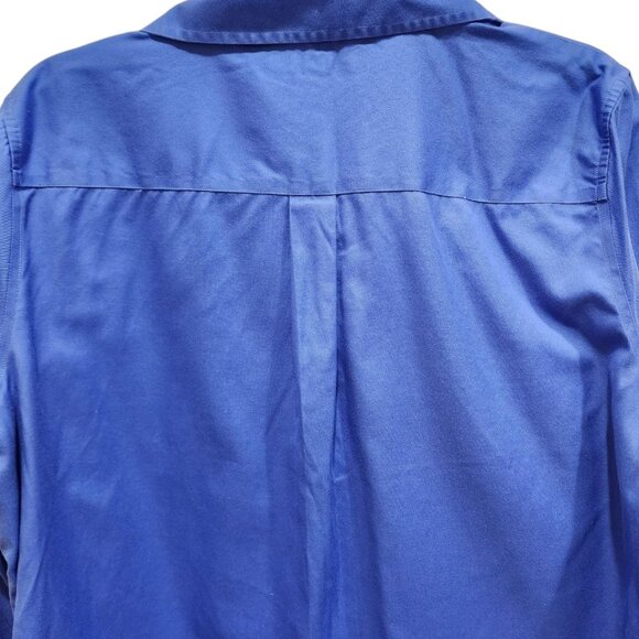 Hudson Room Shirt Men's Size 16 Blue Long Sleeve Classic Button Down 100% Cotton - Picture 10 of 11